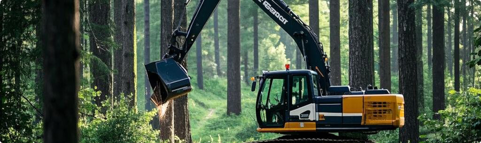 굴삭기를 활용한 산림 현장 기술 지원